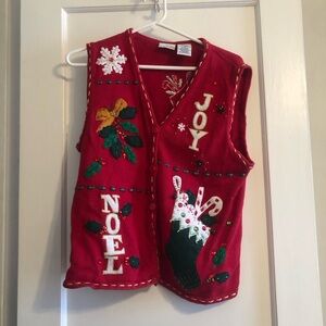 Vintage Christmas Sweater Vest | Ugly Christmas Sweater